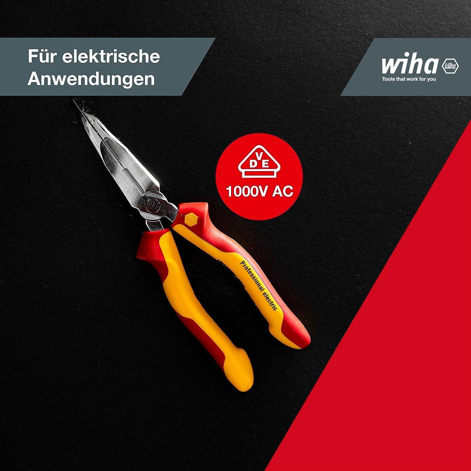 wiha-flachrundzange-professional-electric-27425-200-mm-vde-1000v-gebogen image 5