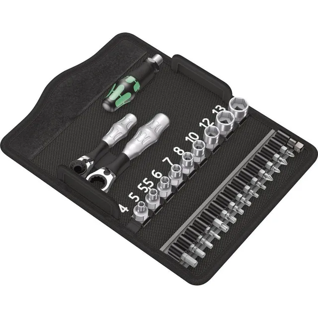 wera-kraftform-kompakt-zyklop-mini-2-ratschen-set-27-teilig image 1