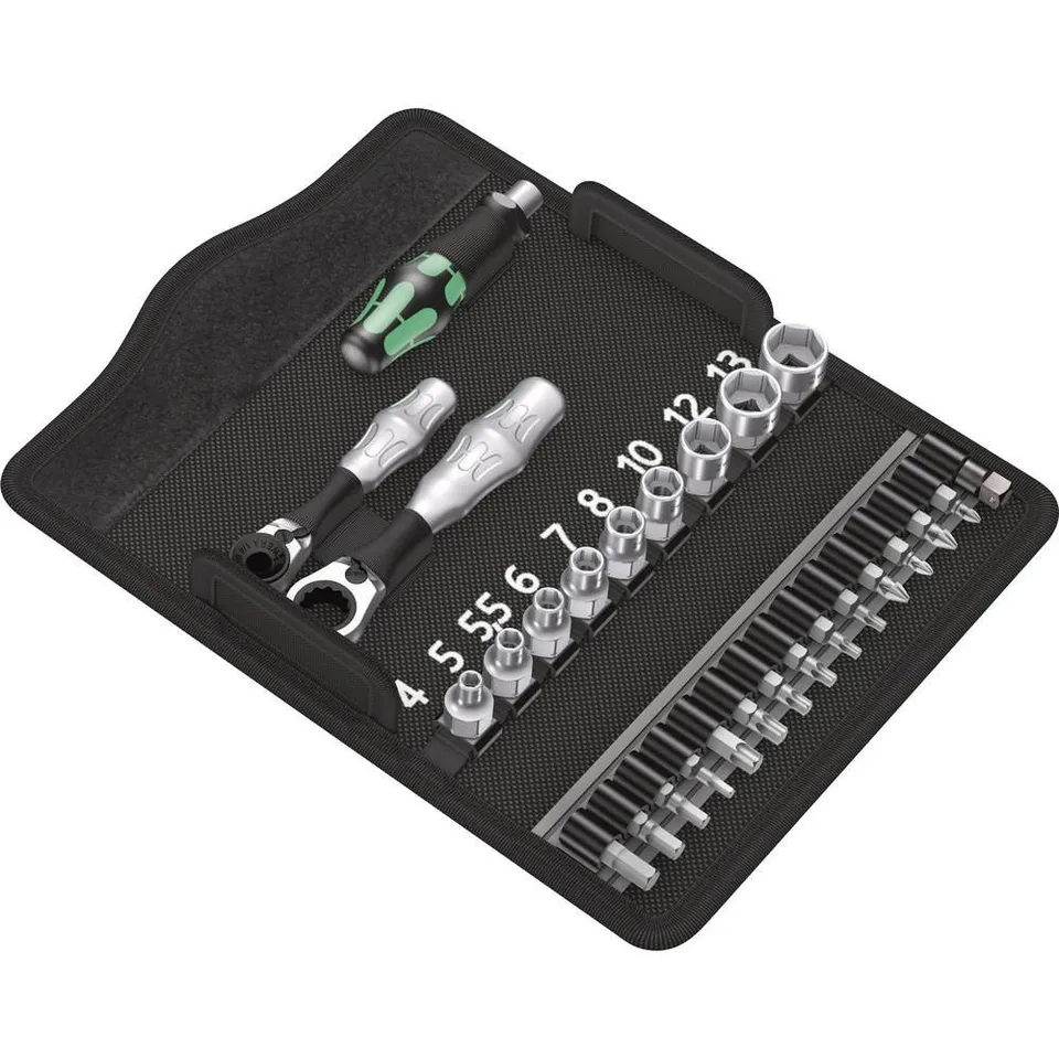 wera-kraftform-kompakt-zyklop-mini-2-ratschen-set-27-teilig image 1
