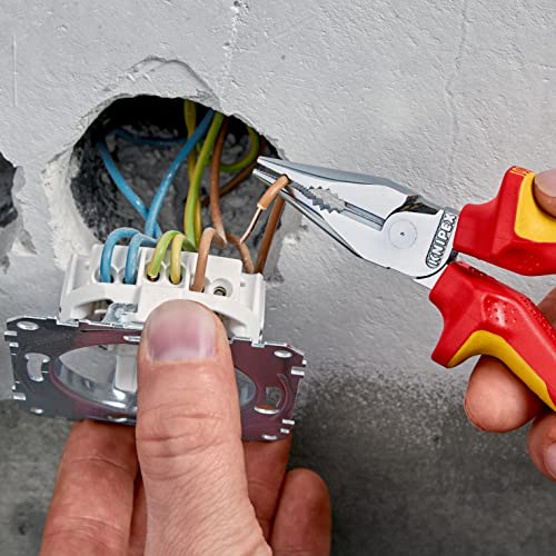 knipex-08-26-145-t-bk-spitz-kombizange-verchromt-vde-mit-absturzsicherung image 8