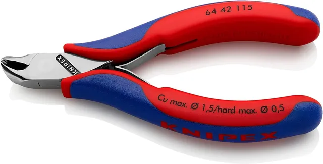knipex-64-42-115-elektronik-vornschneider-mehrkomponenten-h-llen-115-mm image 1