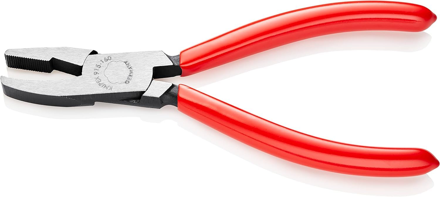knipex-glaskr-selzange-91-51-160-schwarz-atramentiert-160-mm-kunststoff-berzogen image 2