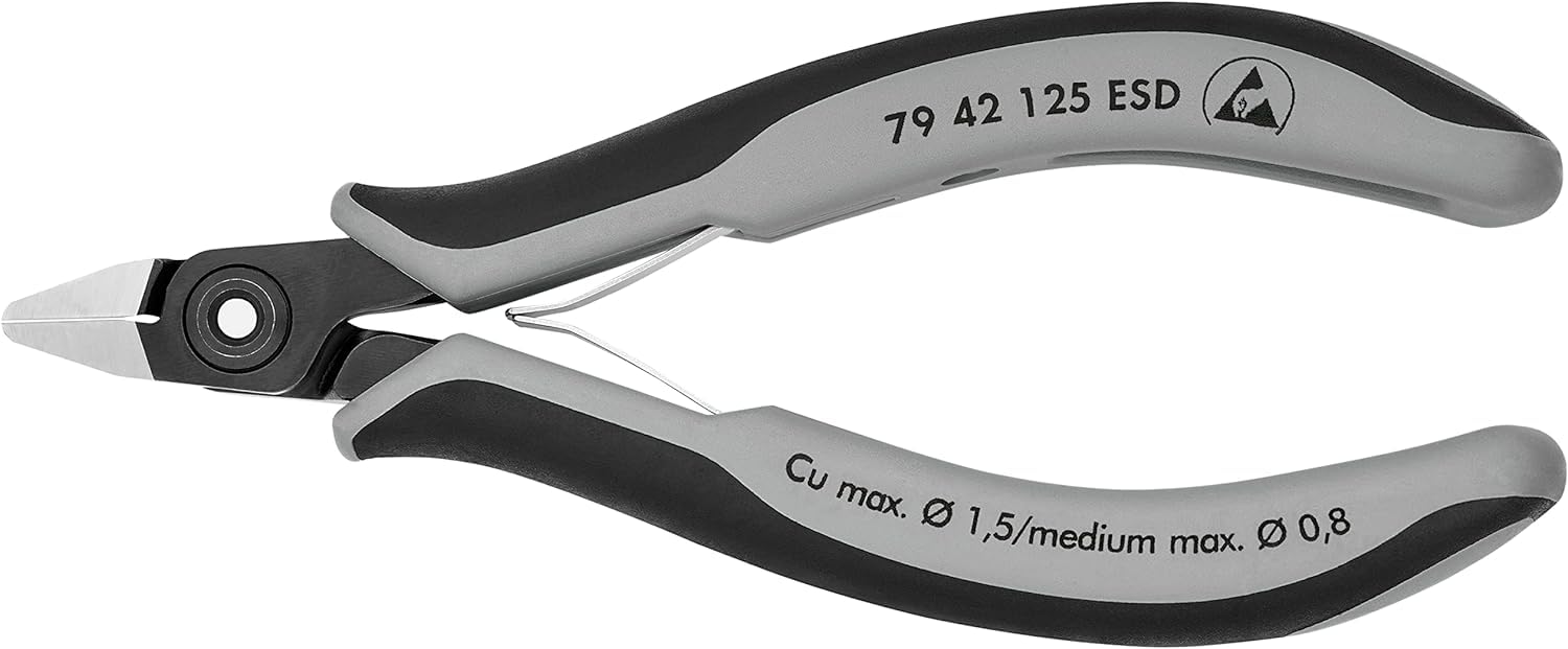 knipex-79-42-125-esd-pr-zisions-elektronik-seitenschneider-125-mm-ohne-facette image 1