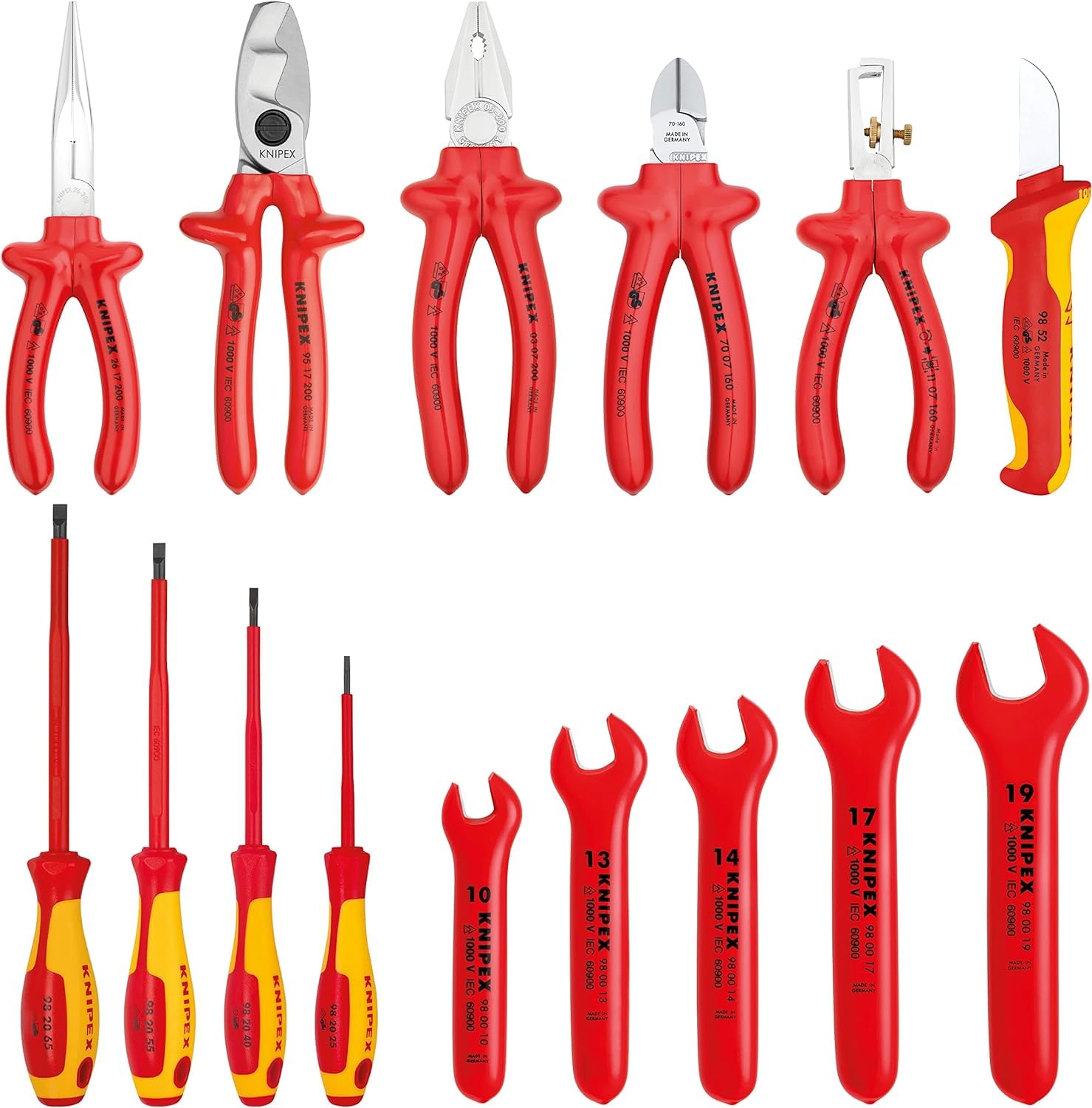 knipex-werkzeug-rolltasche-98-99-13-15-teilig-mit-isolierten-werkzeugen image 2