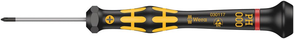 wera-1550-kraftform-micro-esd-kreuzschlitz-schraubendreher-ph-000-x-40-mm image 1
