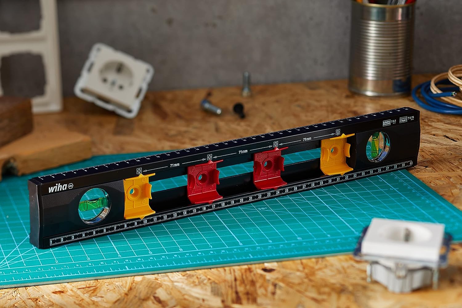 wiha-markier-wasserwaage-elektriker-40-cm-42074-f-r-unterputzdosen image 8