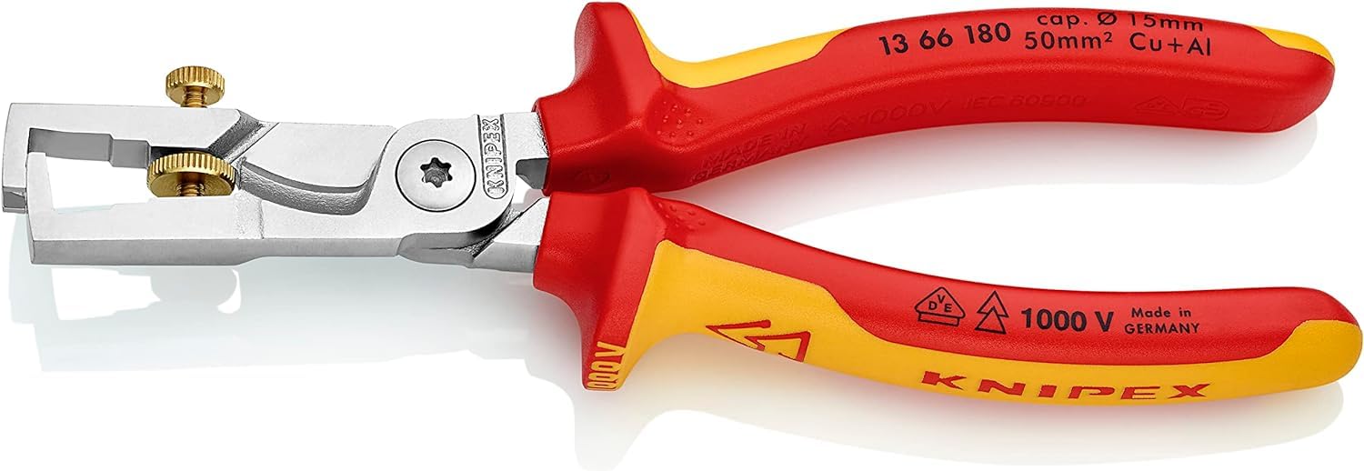 knipex-strix-13-66-180-abisolierzange-mit-kabelschere-180-mm-vde image 1