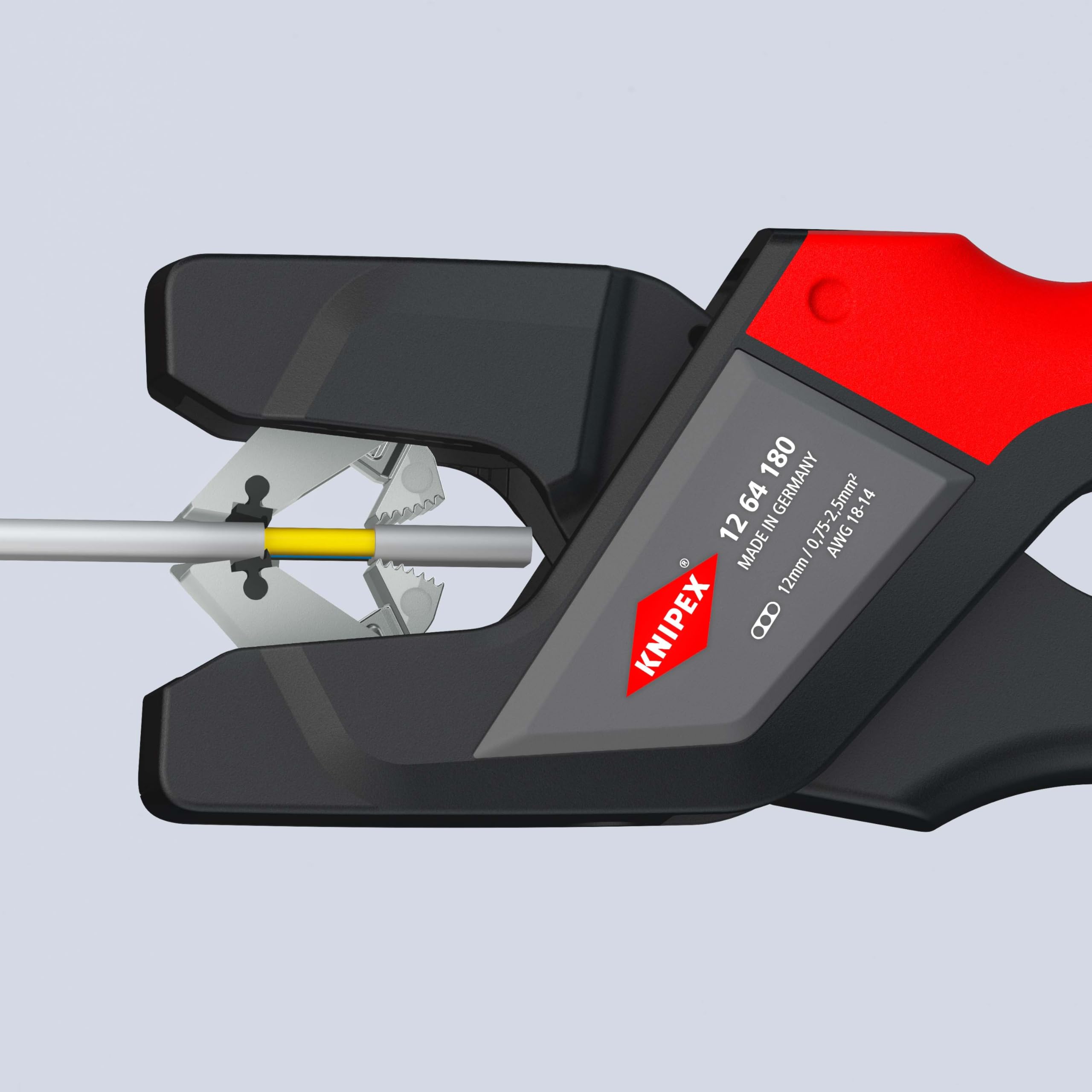 knipex-12-64-180-automatische-flachkabel-abisolierzange-180-mm-0-75-2-5-mm image 5