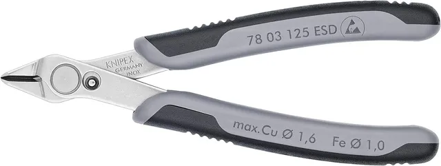 knipex-electronic-super-knips-esd-78-03-125-esd-seitenschneider-125-mm image 1