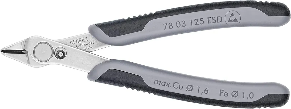 knipex-electronic-super-knips-esd-78-03-125-esd-seitenschneider-125-mm image 1