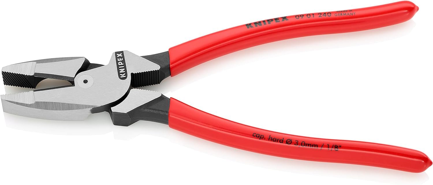 knipex-kraft-kombizange-09-01-240-sb-lineman-s-pliers-240-mm-mit-kunststoffgriff image 2