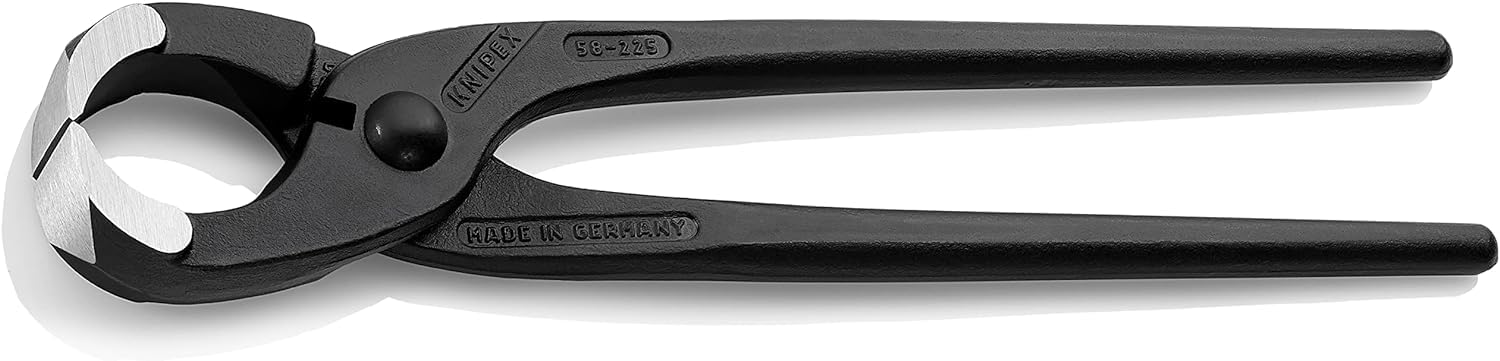 knipex-t-pferzange-ziegelkneifzange-58-30-225-schwarz-atramentiert-225-mm image 1