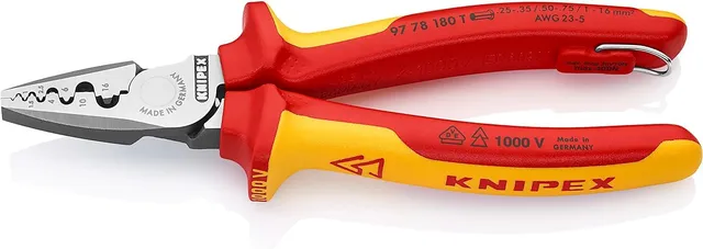 knipex-97-78-180-t-bk-crimpzange-f-r-aderendh-lsen-0-25-16-mm-vde-isoliert image 1