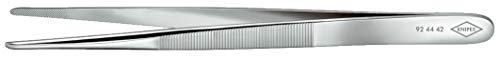 knipex-pr-zisions-pinzette-92-44-42-140-mm-stumpf-silber image 2