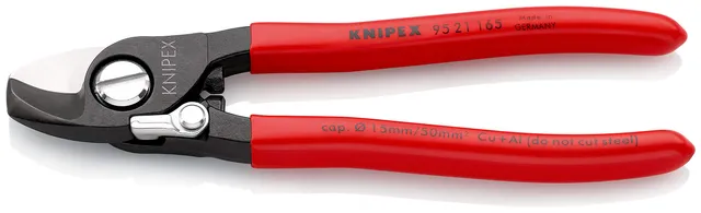 knipex-95-21-165-sb-kabelschere-165-mm-f-r-cu-und-al-kabel-bis-50-mm image 1