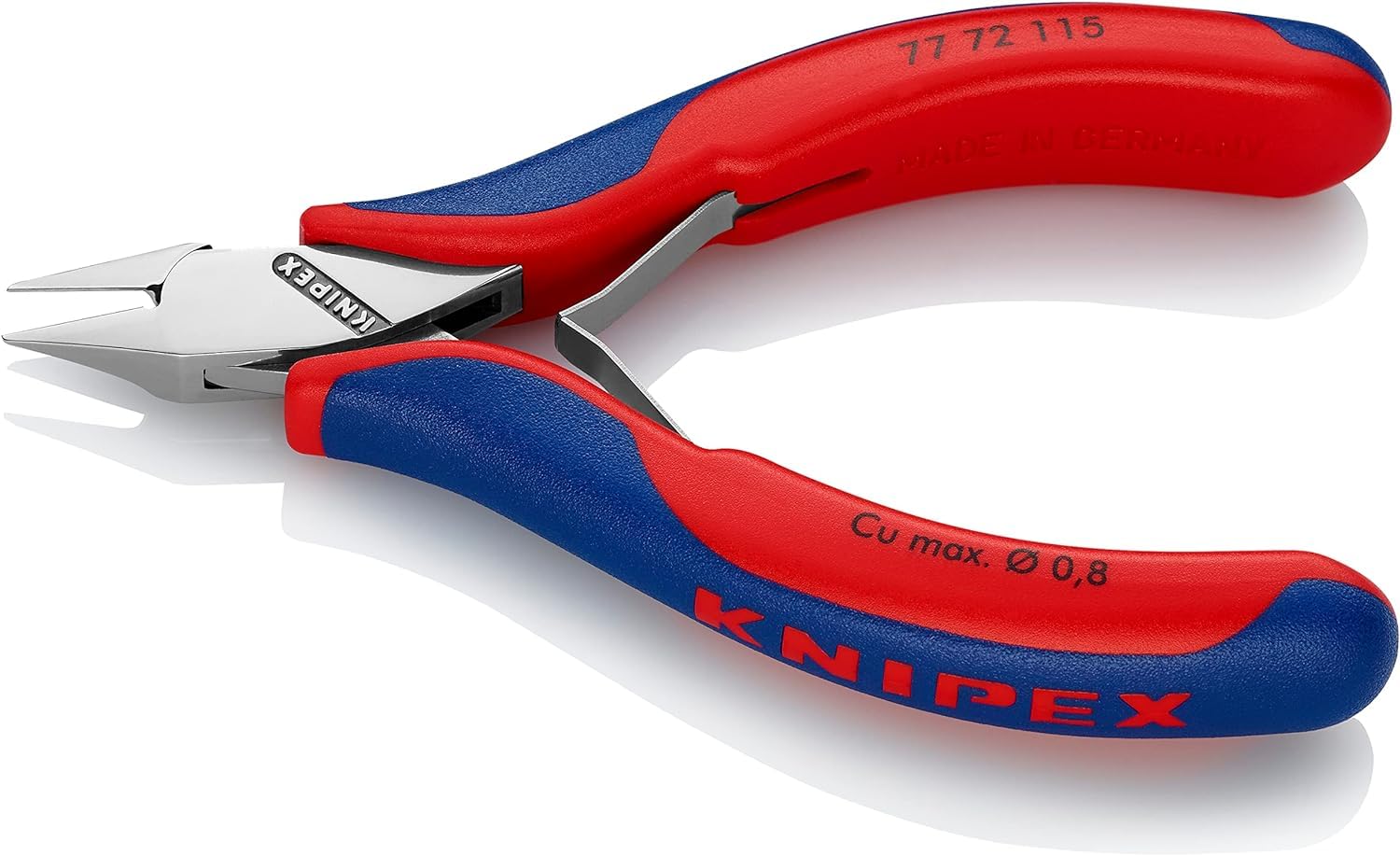 knipex-77-72-115-elektronik-seitenschneider-115-mm-mit-mehrkomponenten-h-llen image 2