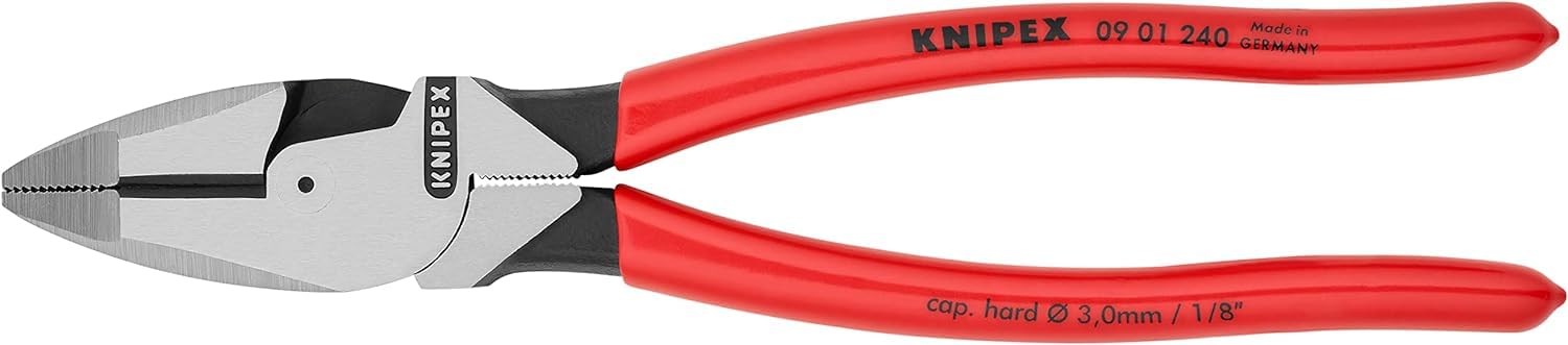 knipex-kraft-kombizange-09-01-240-sb-lineman-s-pliers-240-mm-mit-kunststoffgriff image 3