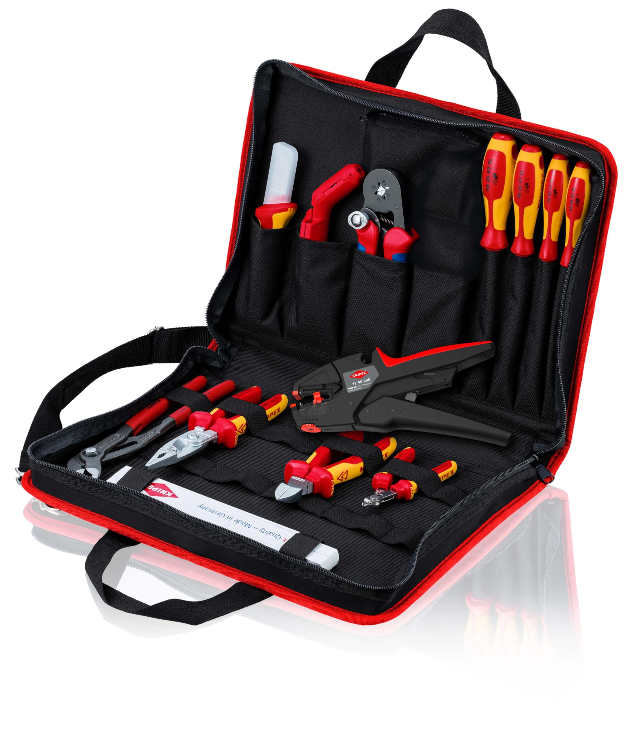 knipex-werkzeugtasche-kompakt-elektro-00-21-11-14-teilig-best-ckt-290-mm image 1