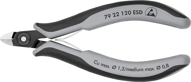 knipex-pr-zisions-elektronik-seitenschneider-79-22-120-esd-120-mm image 1