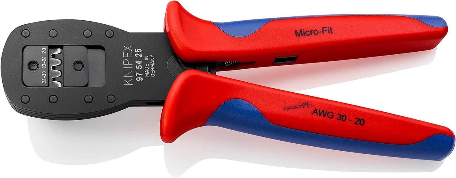 knipex-crimpzange-f-r-miniaturstecker-97-54-25-190-mm-micro-fit-parallelcrimp image 1