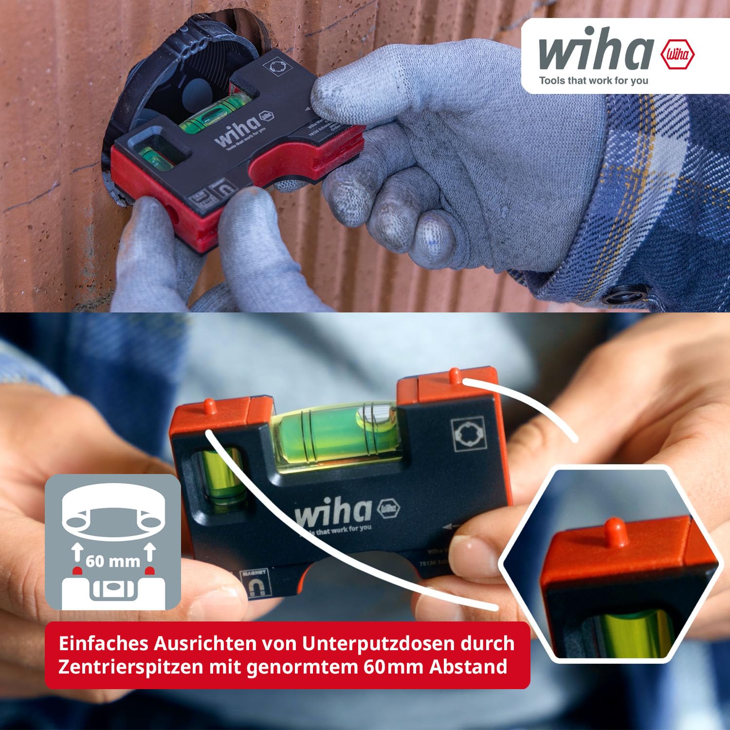 wiha-mini-wasserwaage-pocket-10-cm-mit-magnet-46957-elektriker-wasserwaage-f-r-s image 4