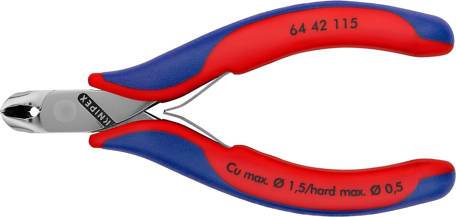 knipex-64-42-115-elektronik-vornschneider-mehrkomponenten-h-llen-115-mm image 3