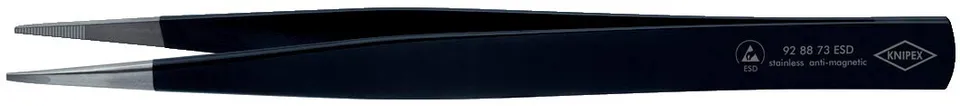 knipex-pr-zisions-pinzette-esd-92-88-73-esd-130-mm-schwarz image 1