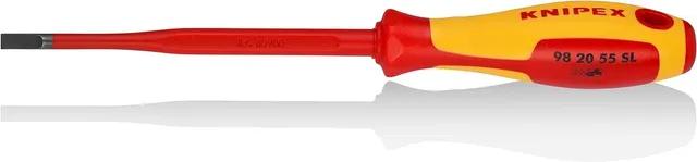 knipex-98-20-55-sl-schraubendreher-slim-vde-f-r-schlitzschrauben image 1