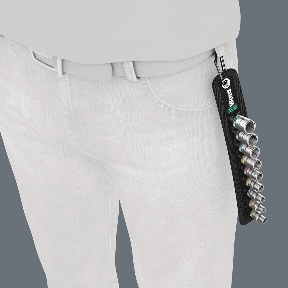 wera-belt-4-zyklop-steckschl-ssel-satz-1-4-9-teilig-auf-textilgurt image 8