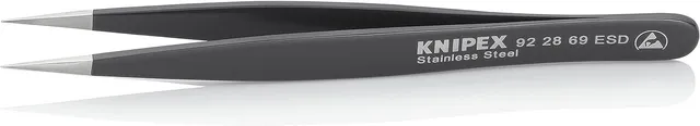 knipex-92-28-69-esd-universalpinzette-120-mm-mattiert-glatt-antimagnetisch image 1