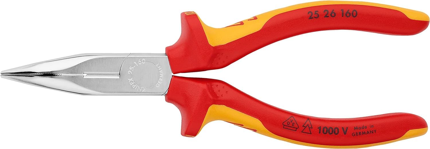 knipex-25-26-160-flachrundzange-mit-schneide-vde-160-mm-verchromt image 3