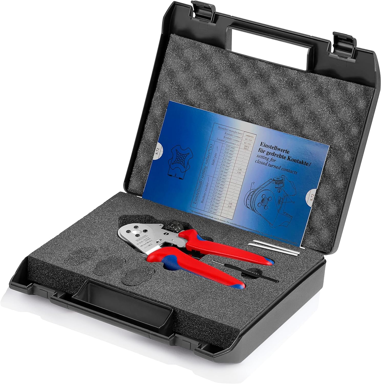 knipex-97-52-63-vierdornpresszange-180-mm-f-r-gedrehte-kontakte-verchromt image 5
