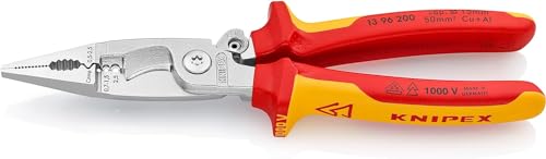 knipex-elektro-installationszange-13-96-200-sb-verchromt-vde-gepr-ft-200-mm image 7