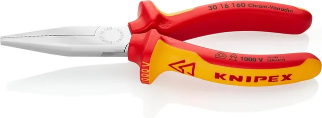 knipex-langbeckzange-30-16-160-vde-verchromt-160-mm-mehrkomponenten-h-llen image 1