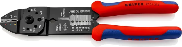 knipex-crimpzange-97-21-215-sb-230-mm-f-r-isolierte-verbinder image 1