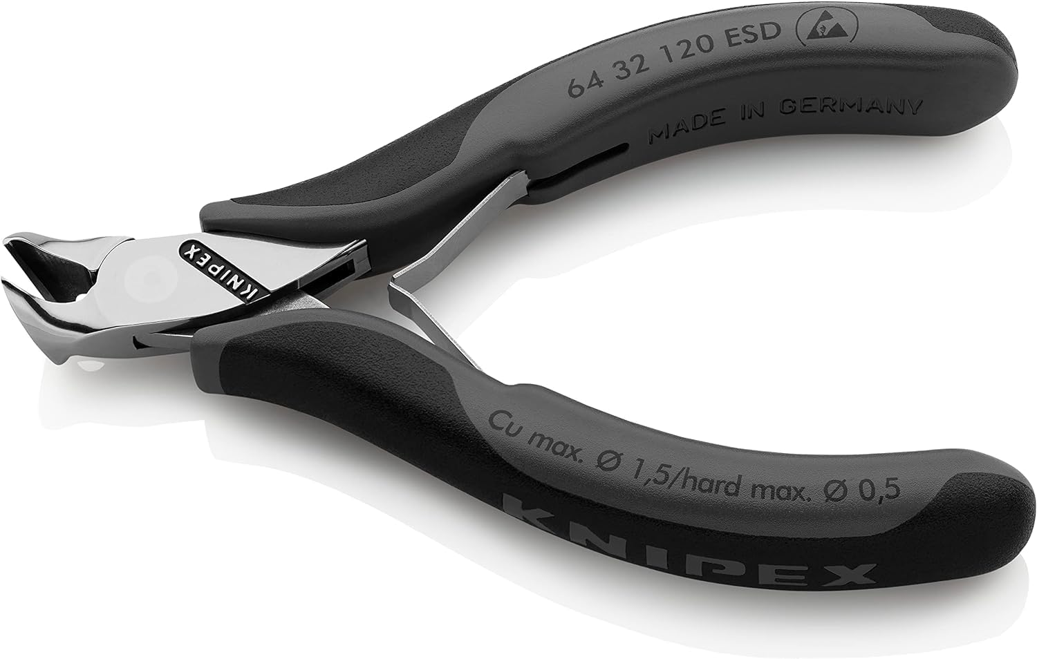 knipex-elektronik-vornschneider-esd-64-32-120-esd-120-mm-ableitend image 2