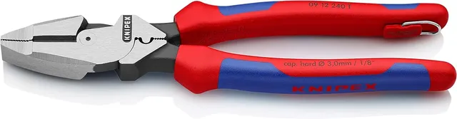 knipex-kraft-kombizange-lineman-s-pliers-09-12-240-t-bk-240-mm-mit-absturzsicher image 1