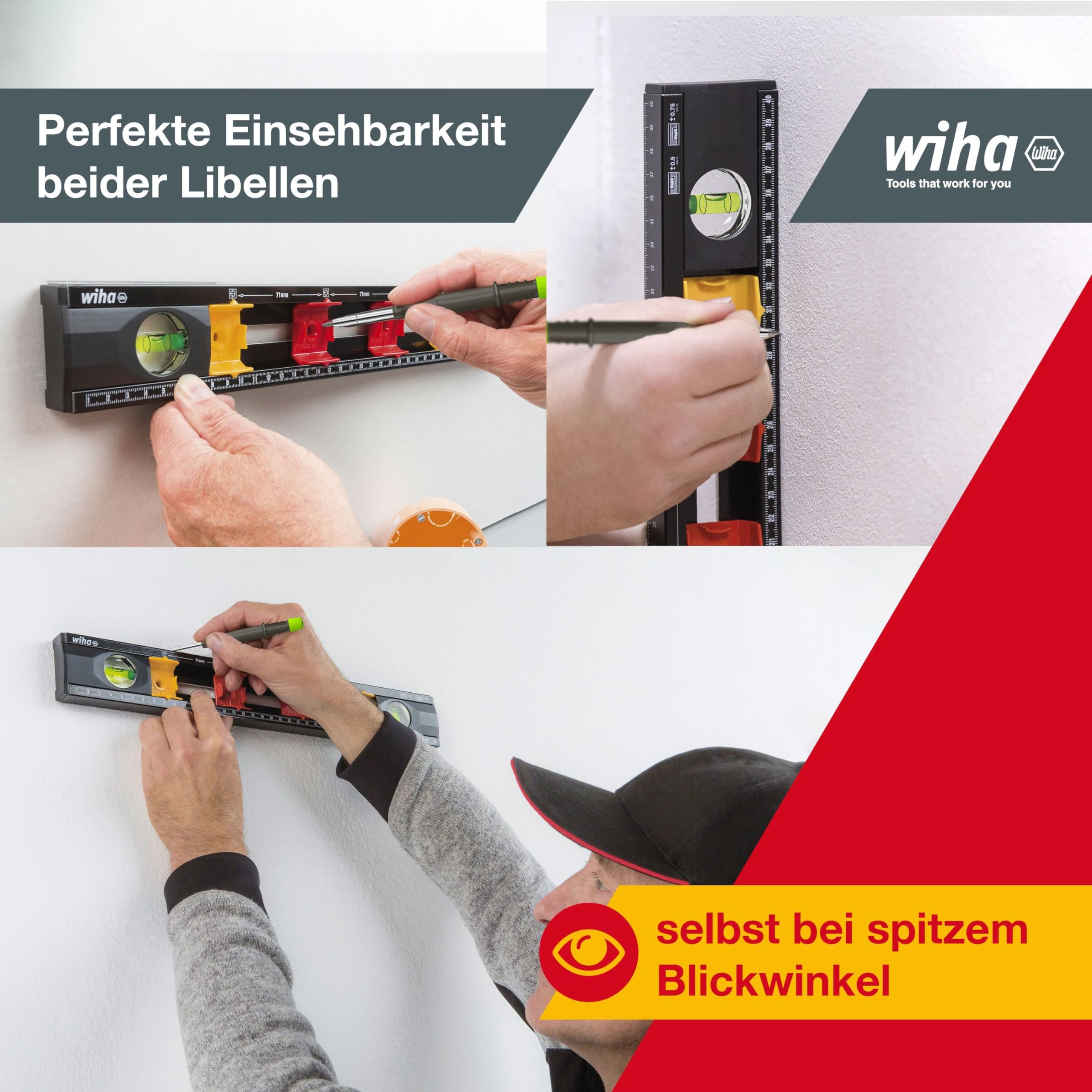 wiha-markier-wasserwaage-elektriker-40-cm-42074-f-r-unterputzdosen image 5