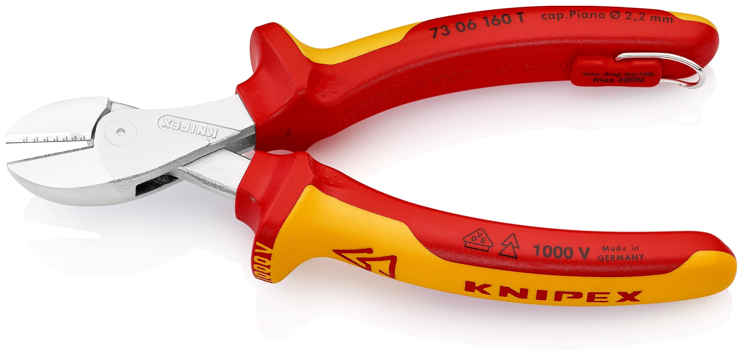 knipex-x-cut-73-06-160-t-kompakt-seitenschneider-160-mm-verchromt-vde-isoliert-m image 2