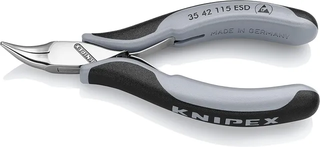 knipex-elektronik-greifzange-esd-35-42-115-esd-115-mm-spiegelpoliert image 1