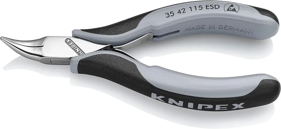 knipex-elektronik-greifzange-esd-35-42-115-esd-115-mm-spiegelpoliert image 1