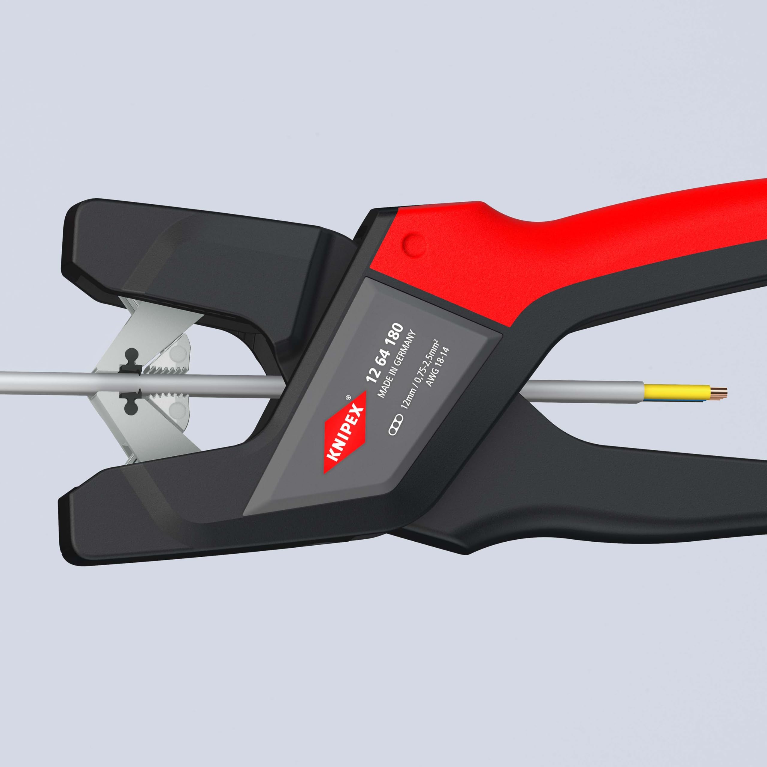 knipex-12-64-180-automatische-flachkabel-abisolierzange-180-mm-0-75-2-5-mm image 6