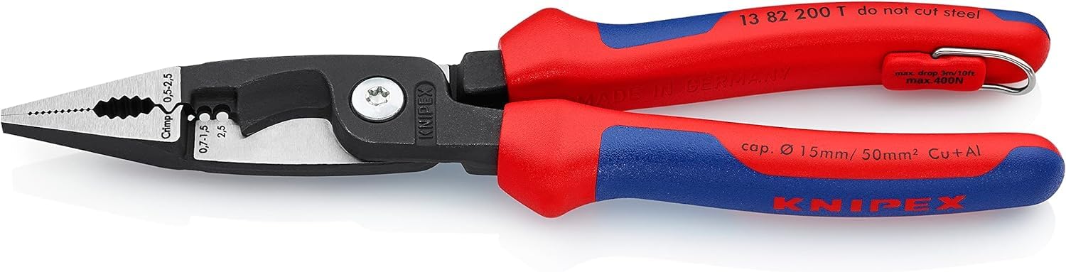 knipex-elektro-installationszange-13-82-200-t-160-mm-6-funktionen-mehrkomponente image 2