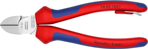 knipex-70-05-160-t-bk-seitenschneider-160-mm-verchromt-mit-absturzsicherung image 7