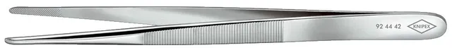 knipex-pr-zisions-pinzette-92-44-42-140-mm-stumpf-silber image 1