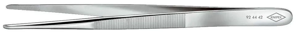 knipex-pr-zisions-pinzette-92-44-42-140-mm-stumpf-silber image 1