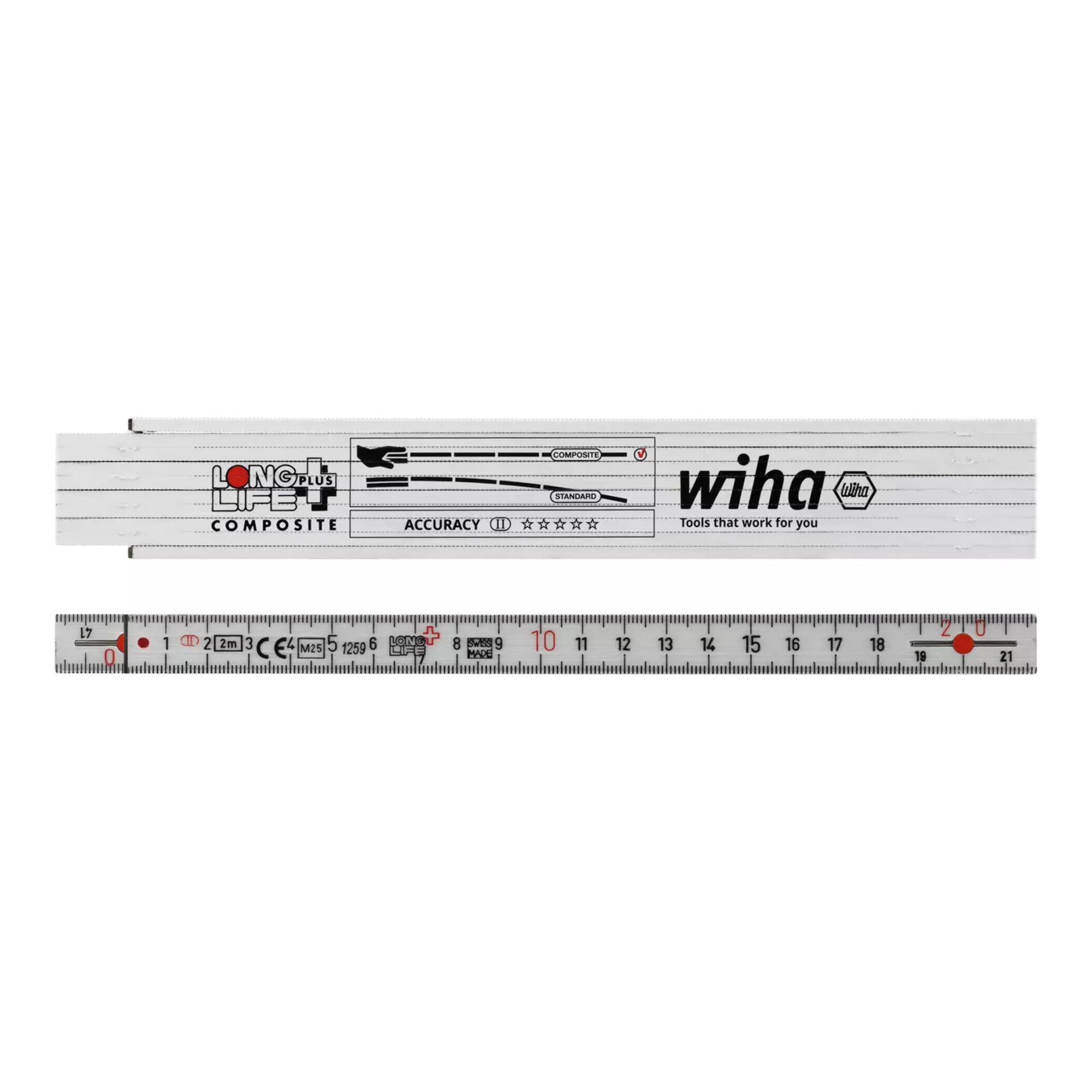 wiha-meterstab-longlife-plus-composite-37067-2-m-10-glieder-genauigkeitsklasse-i image 1