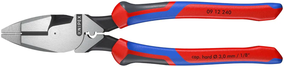 knipex-09-12-240-kraft-kombizange-lineman-s-pliers-240-mm-mit-comfort-griffen image 1