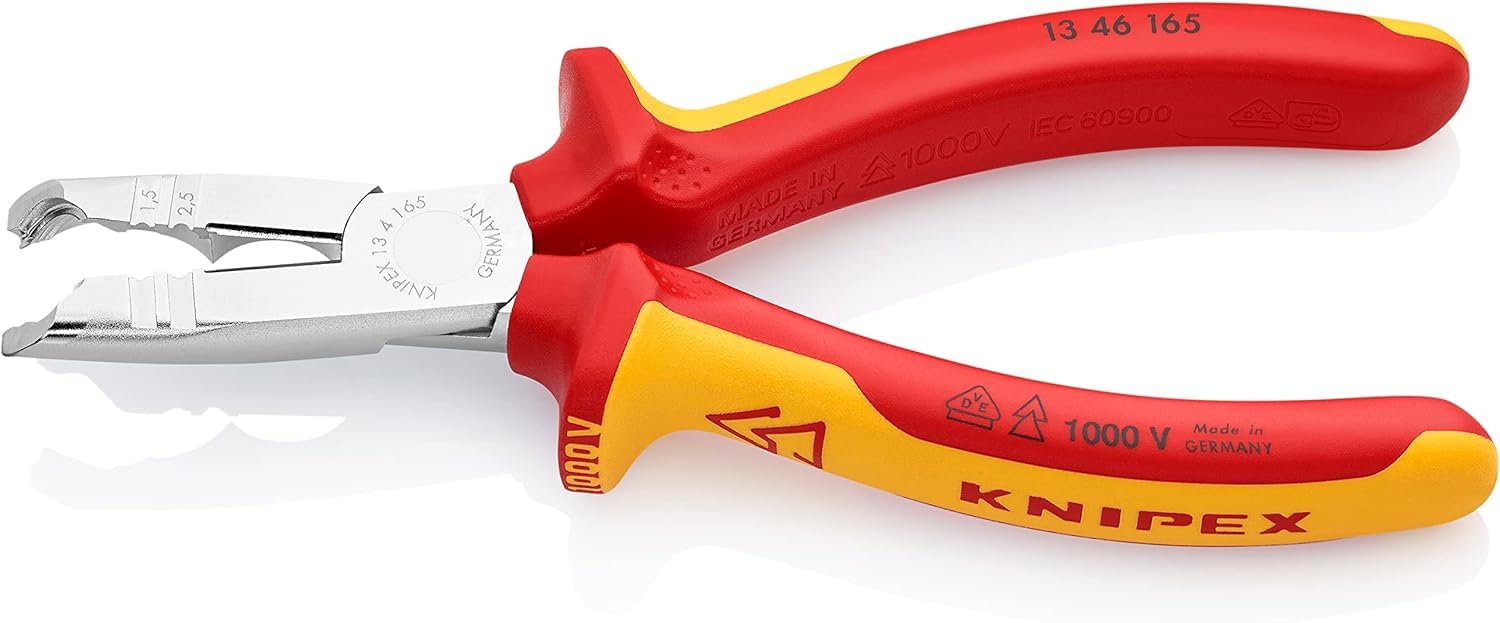 knipex-abmantelungszange-13-46-165-vde-165-mm-verchromt-schneiden-abmanteln-abis image 3