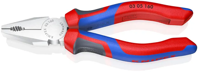 knipex-03-05-160-kombizange-160-mm-verchromt-mit-comfort-griffen image 1